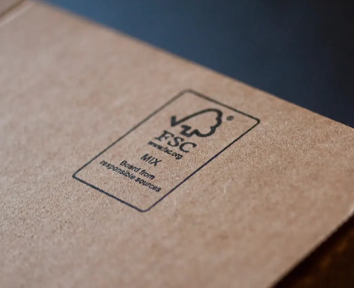 FSC certificate on Framky packaging