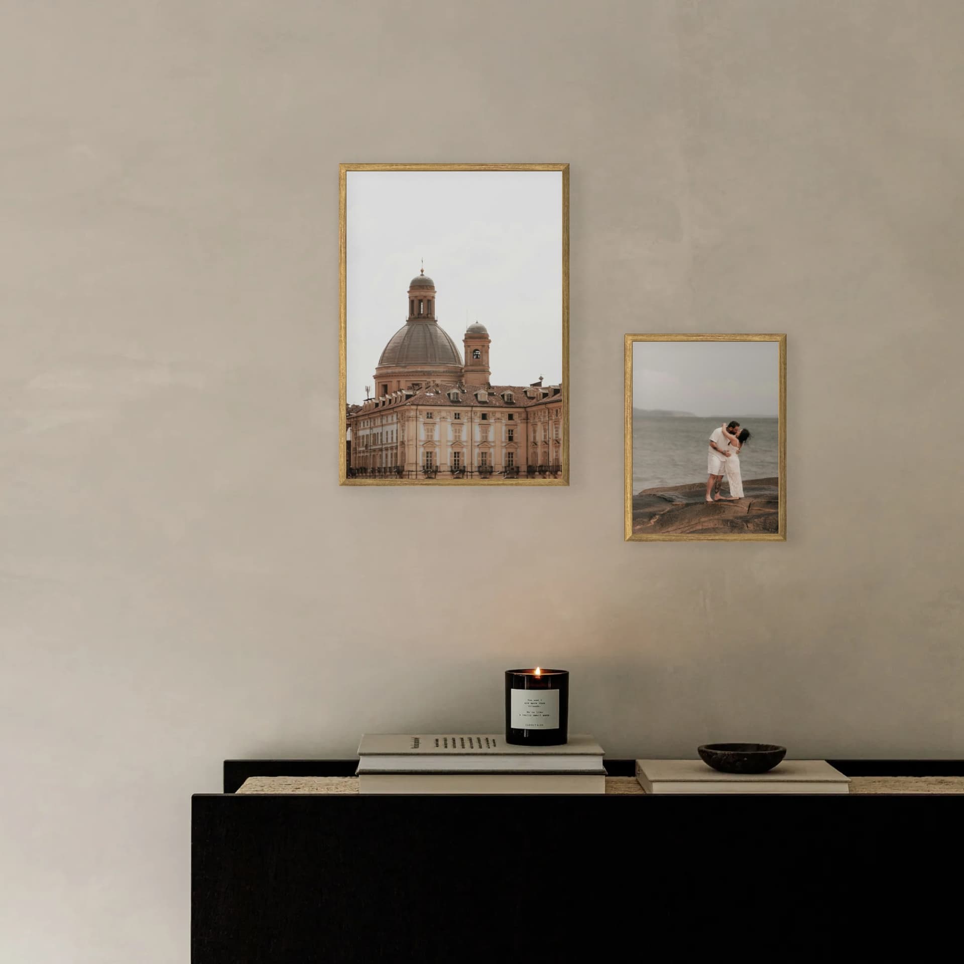 Mur de photos 2 cadres - Centerpiece Flow - vue intérieure