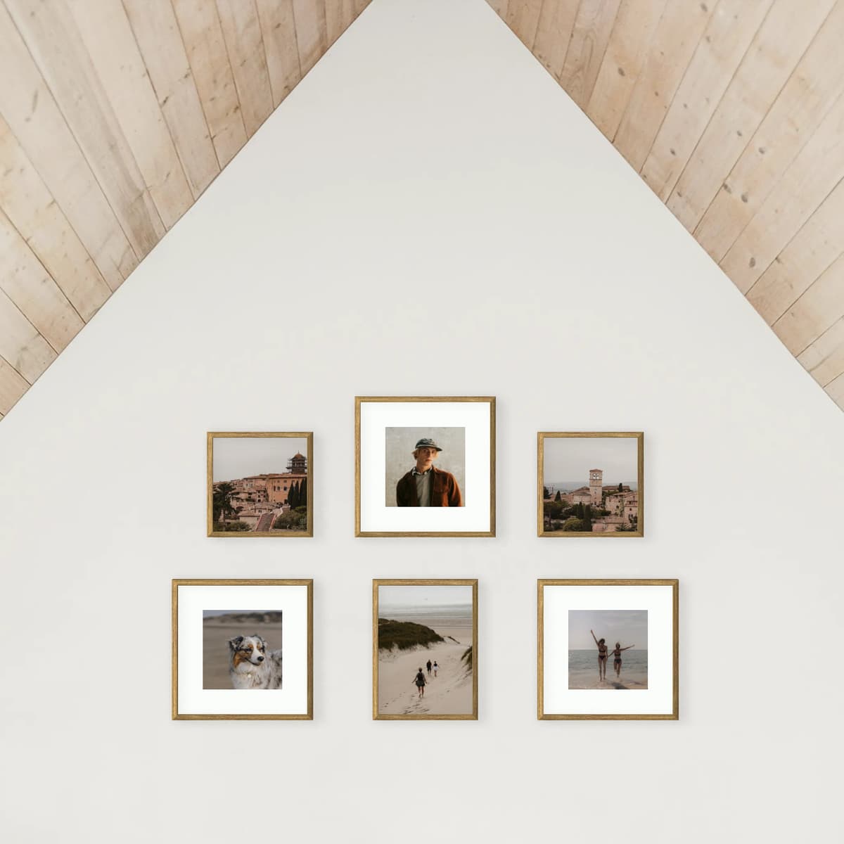 Parete fotografica 6 cornici - Galleria Gable - vista interna
