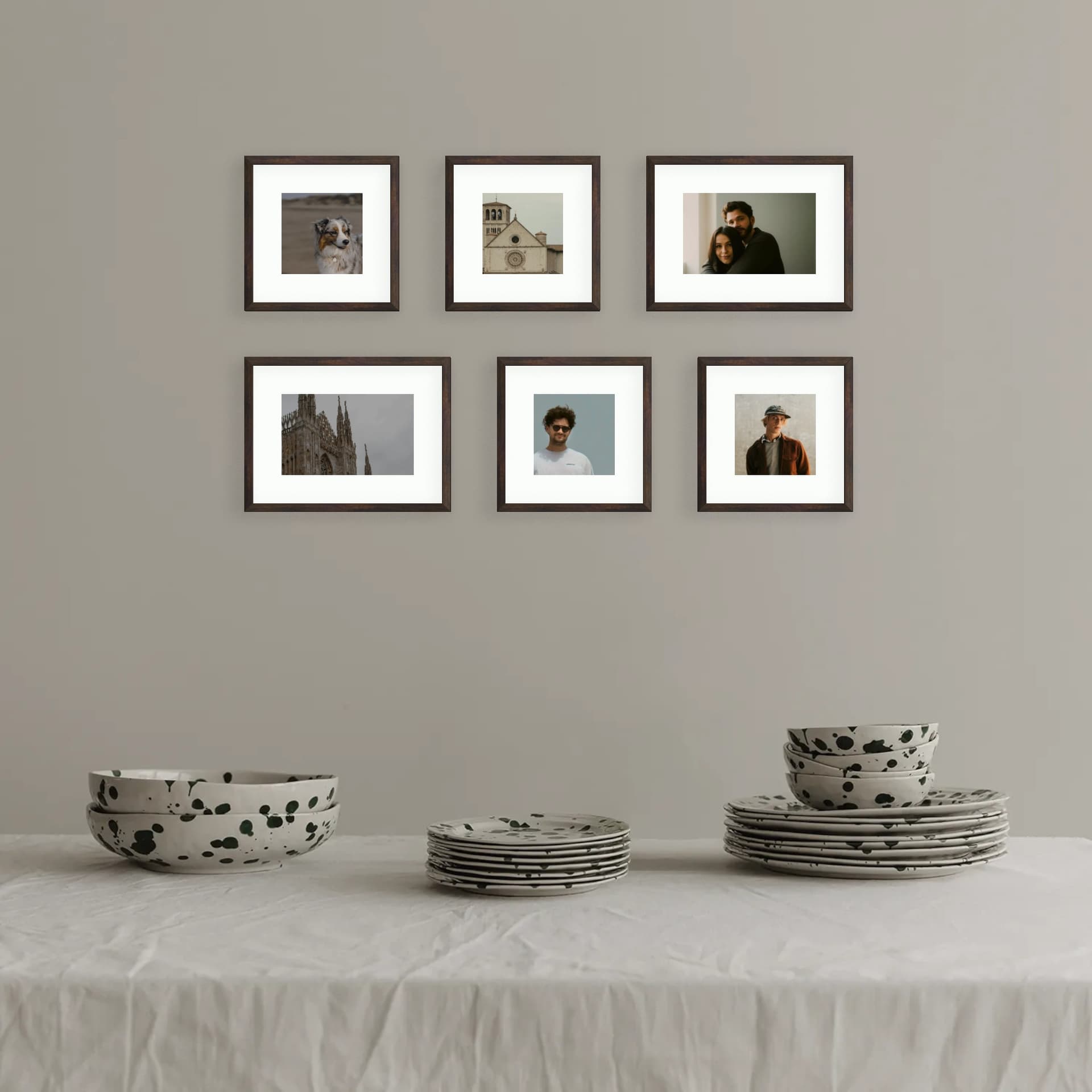 Photo wall 6 frames - Gallery Core - interior view