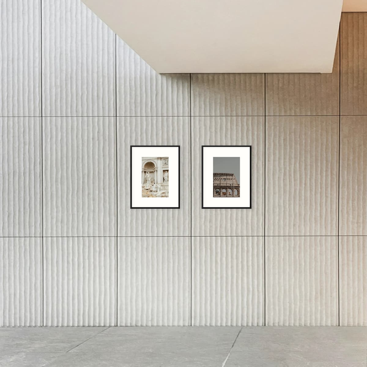 Τοίχος φωτογραφιών 2 κάδρα - Horizontal Architectural Gallery - εσωτερική όψη