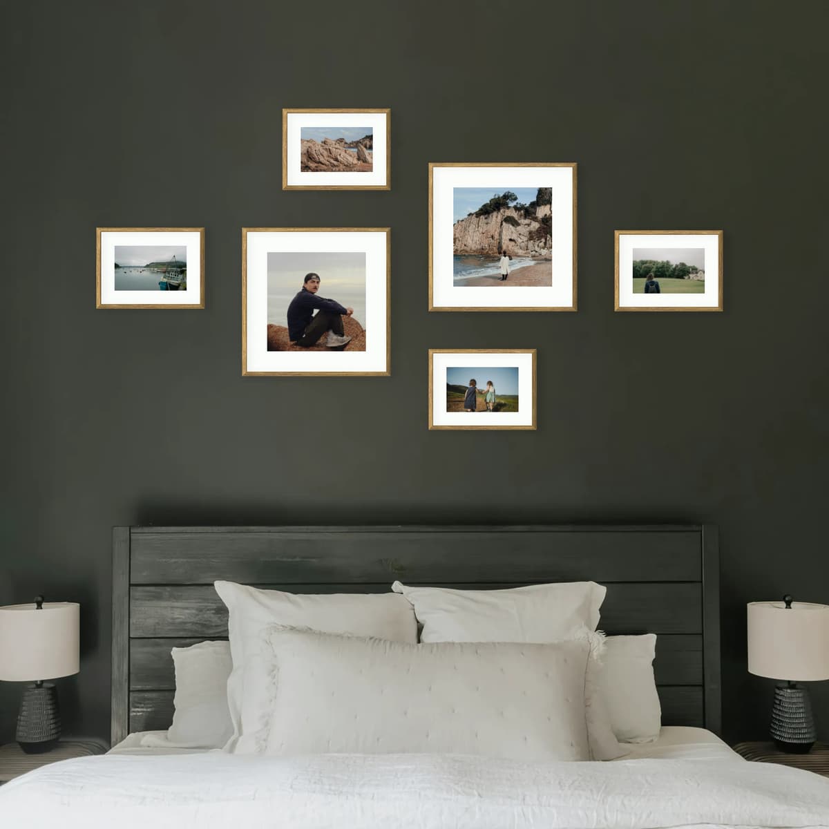 Parete fotografica 6 cornici - Flusso Hygge - vista interna