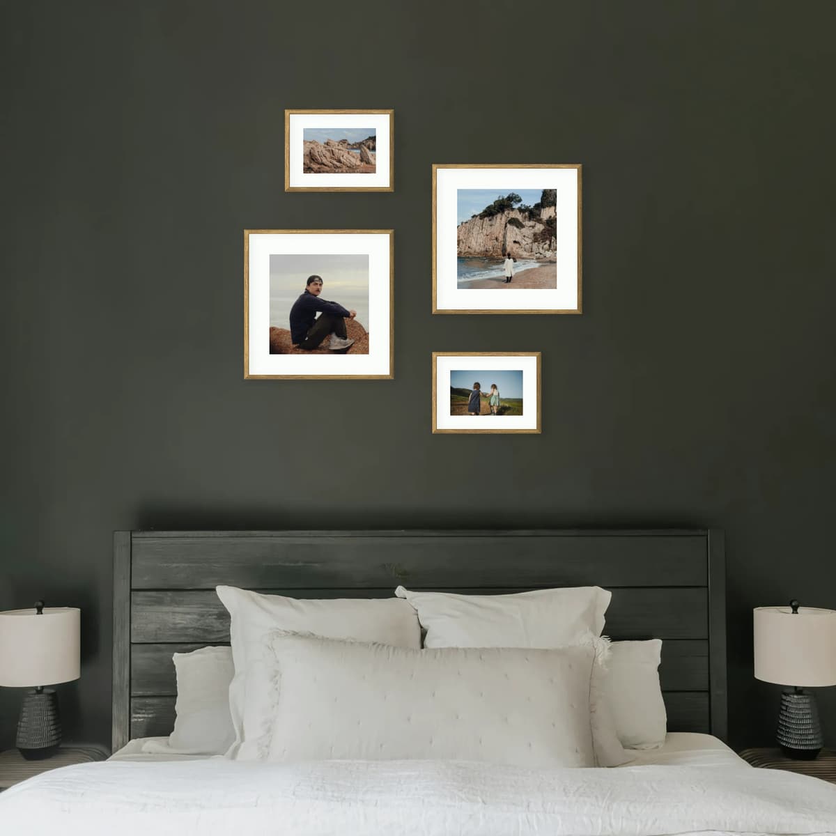 Parete fotografica 4 cornici - Flusso Hygge - vista interna
