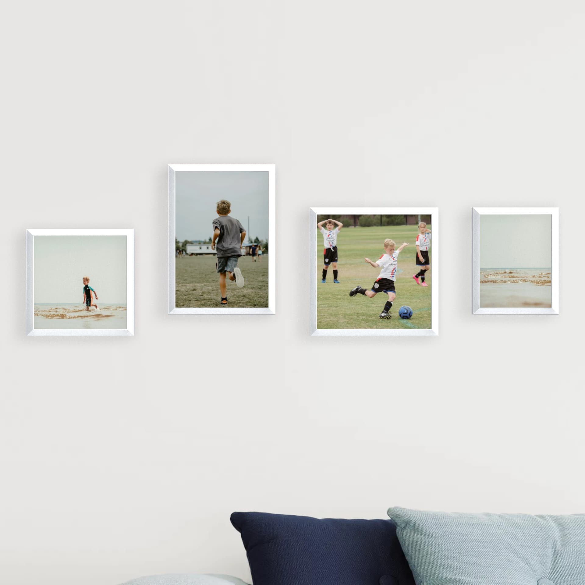 Fotovæg 4 rammer - Action Line - hovedvisning