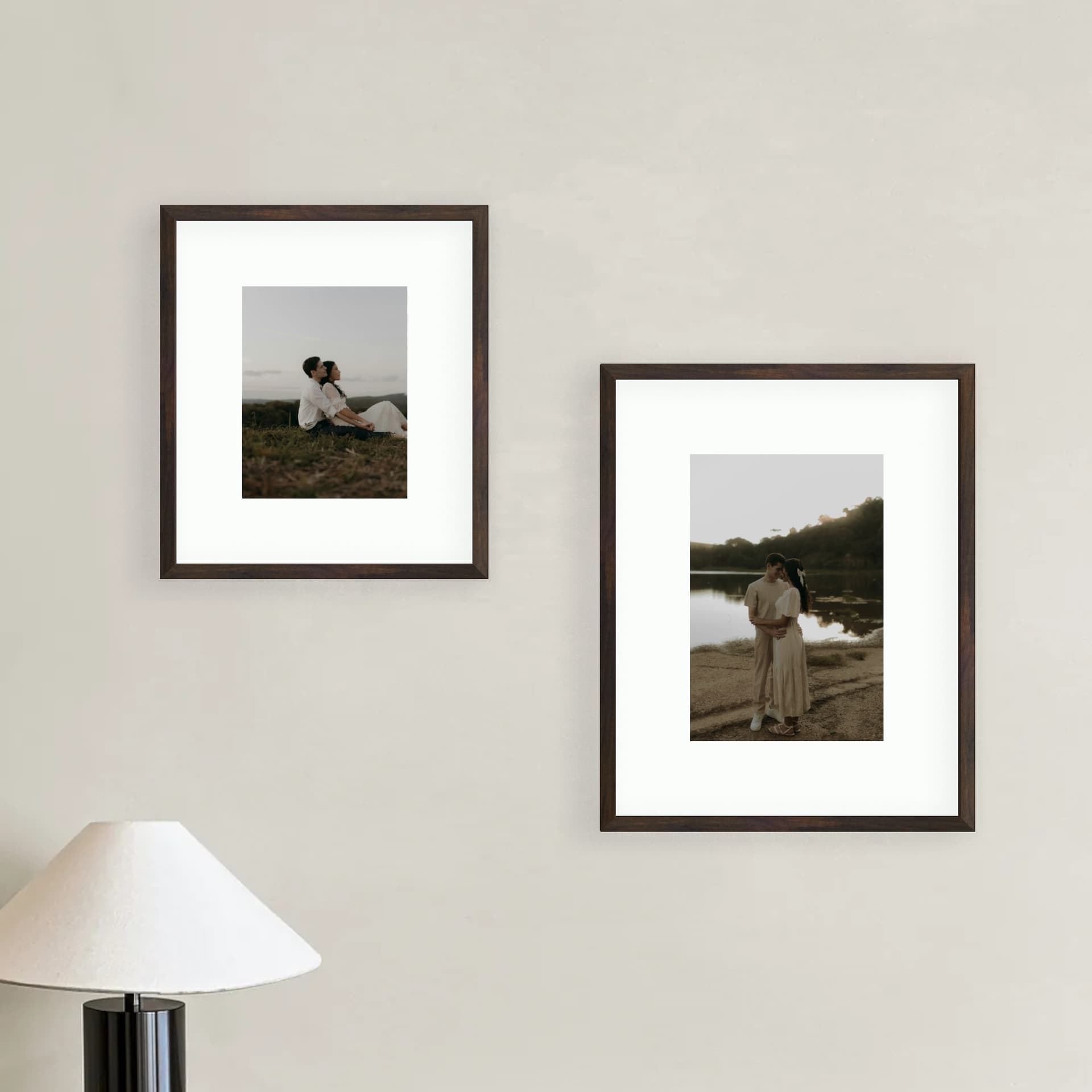 Mur de photos 2 cadres - Asymmetric Calm - vue principale