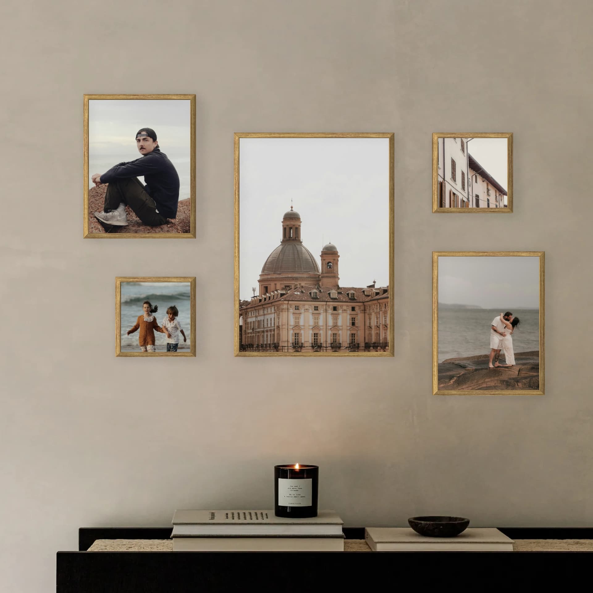 Mur de photos 5 cadres - Centerpiece Flow - vue principale