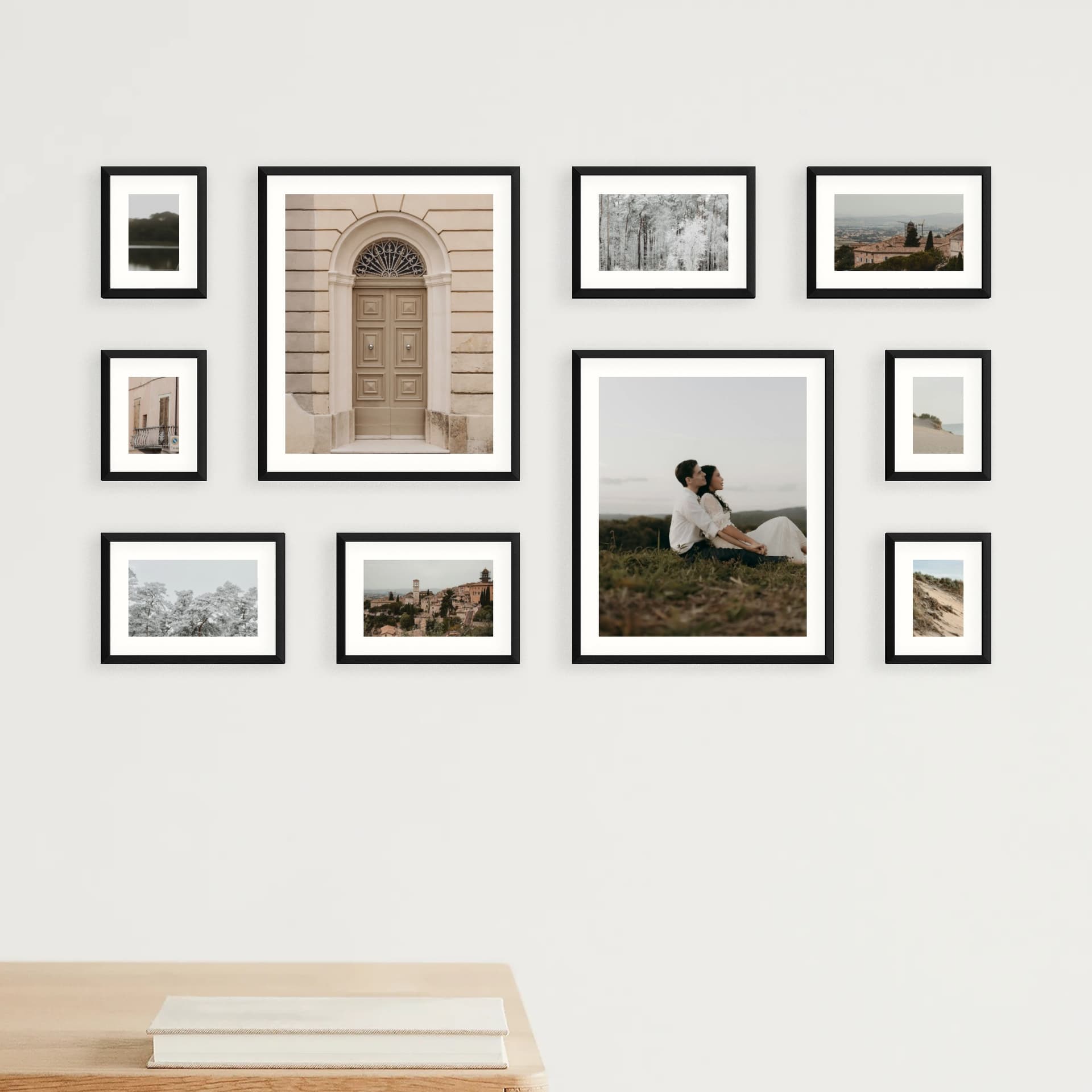 Parete fotografica 10 cornici - Crosspoint - vista principale