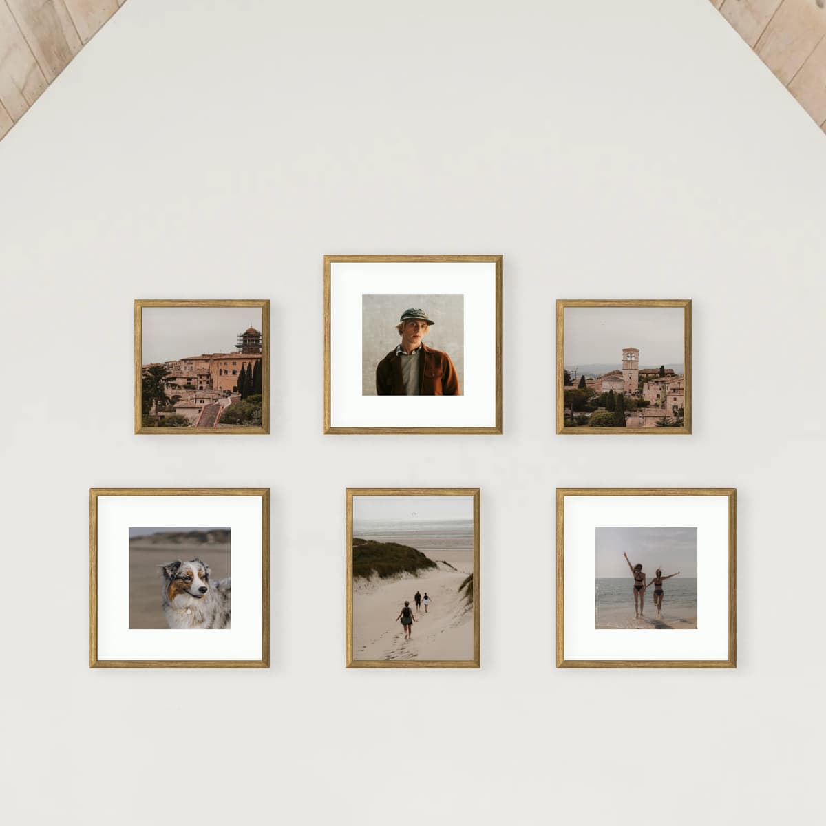 Parete fotografica 6 cornici - Galleria Gable - vista principale