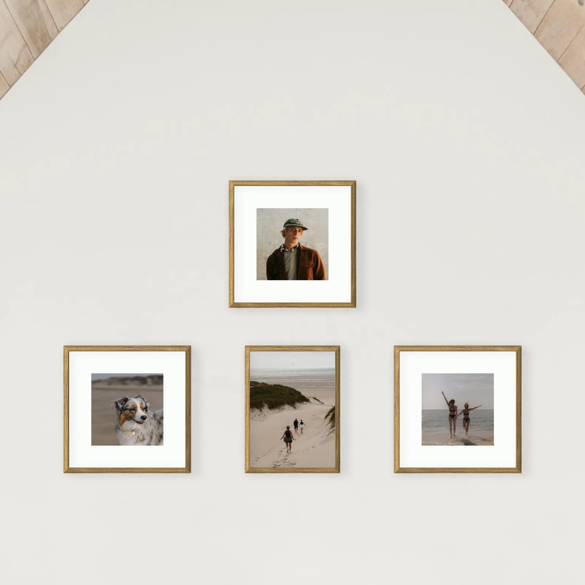 Parete fotografica 4 cornici - Galleria Gable - vista principale