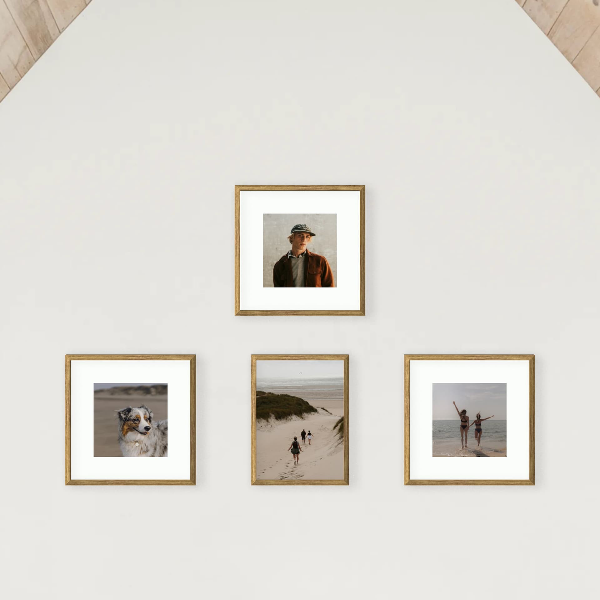 Τοίχος φωτογραφιών 4 κάδρα - Gable Gallery - κύρια όψη