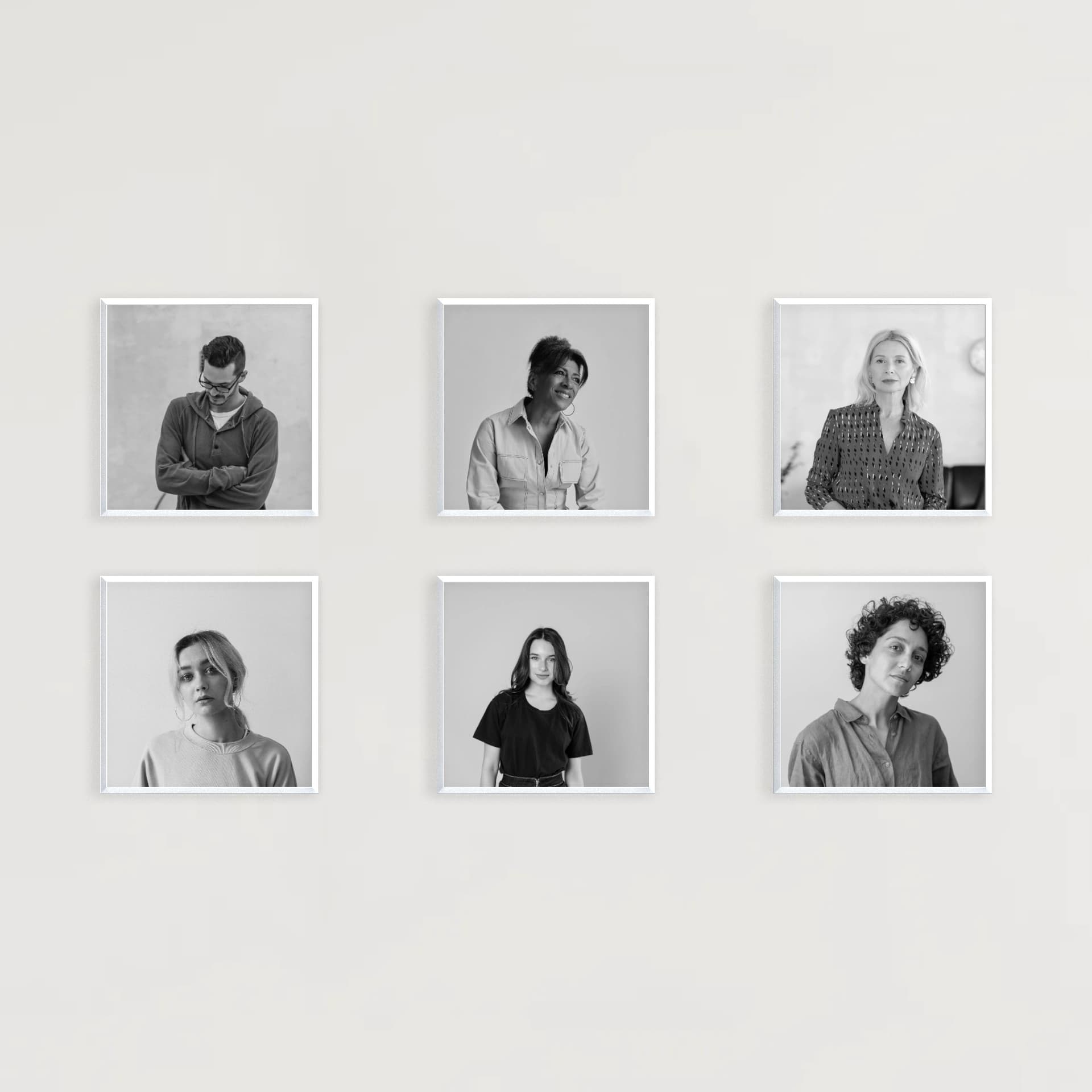 Mur de photos 6 cadres - Geometric Office - vue principale