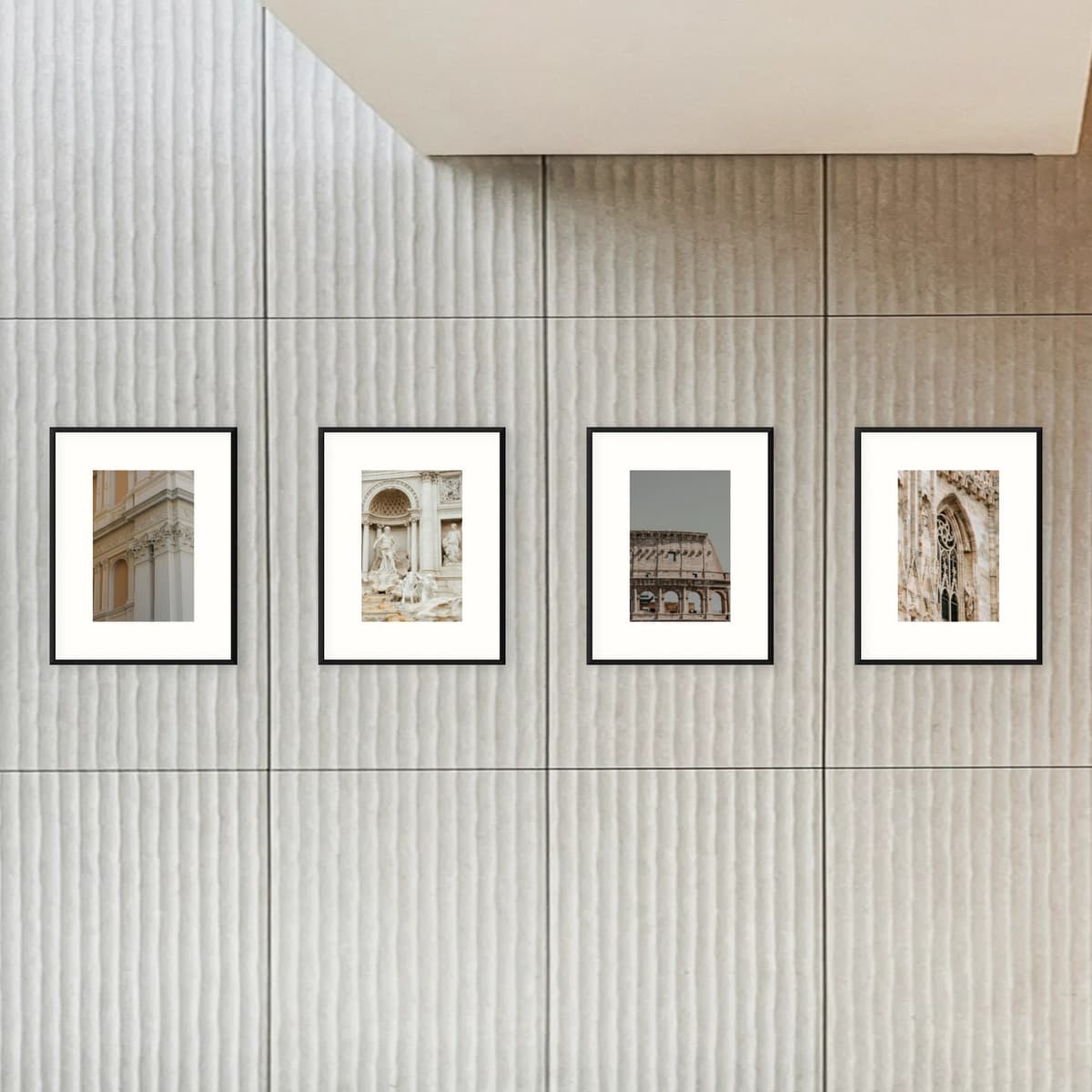 Fotowand 4 ramek - Horizontal Architectural Gallery - widok główny