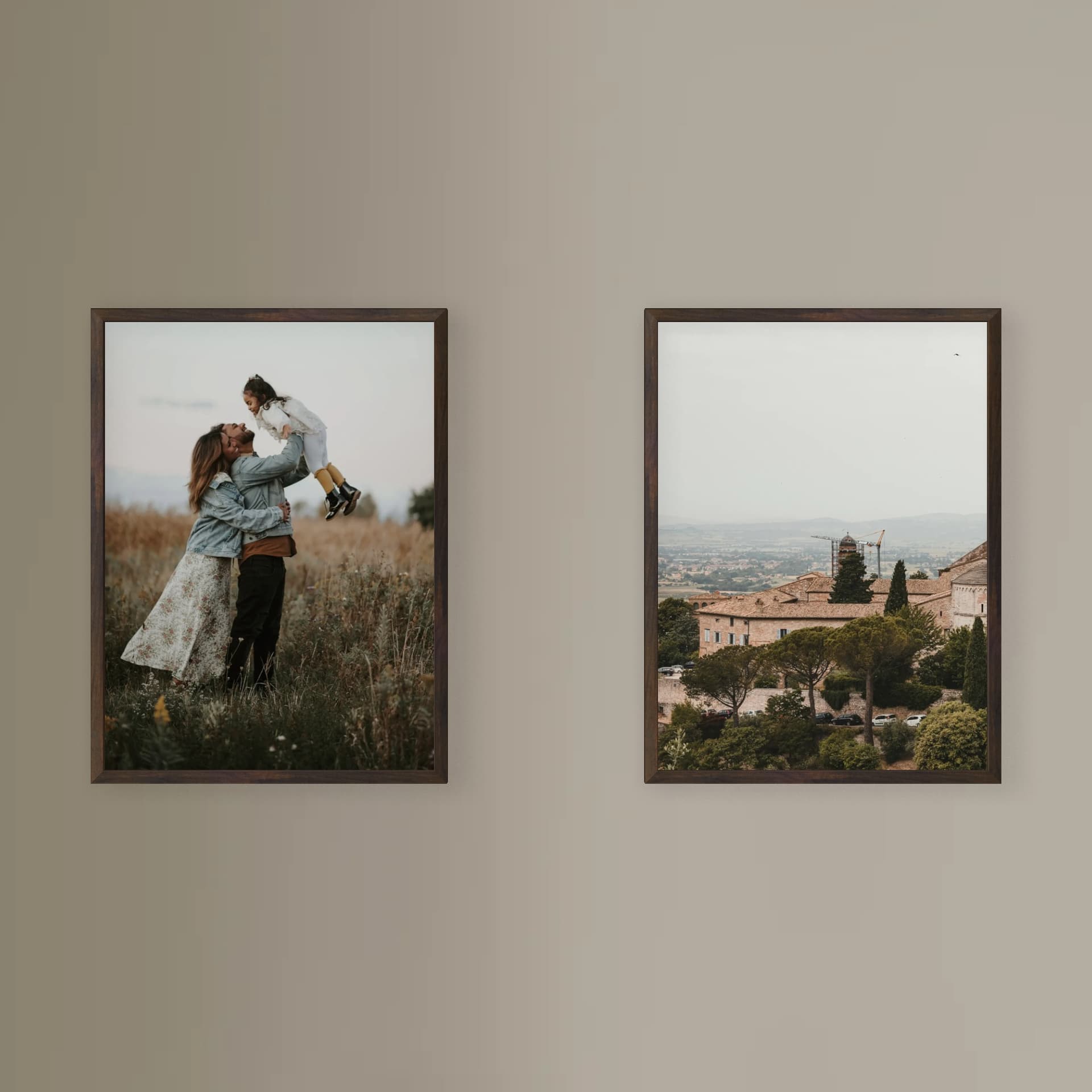 Τοίχος φωτογραφιών 2 κάδρα - Linear Taste - κύρια όψη