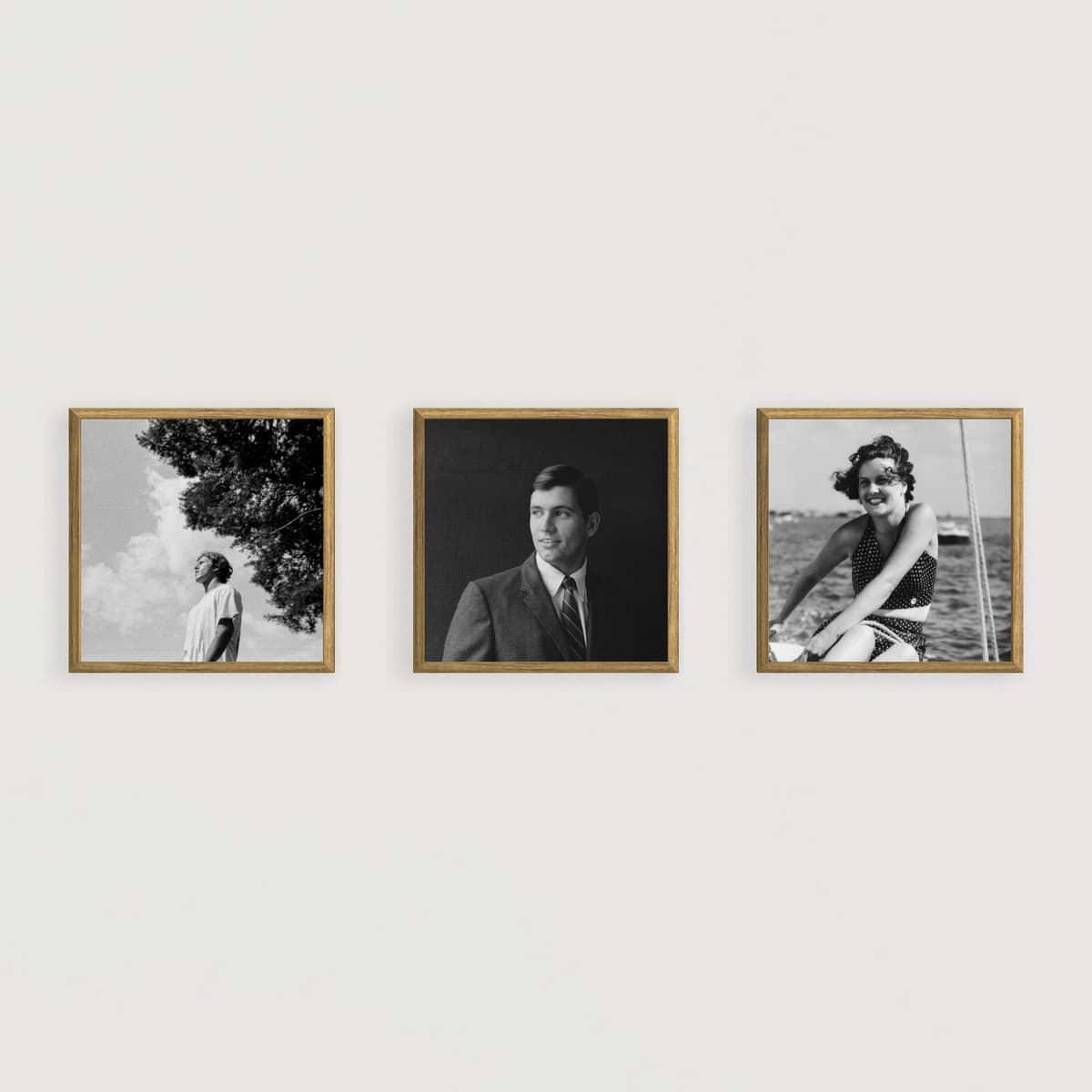 Valokuvakehys - Lineaarinen trio