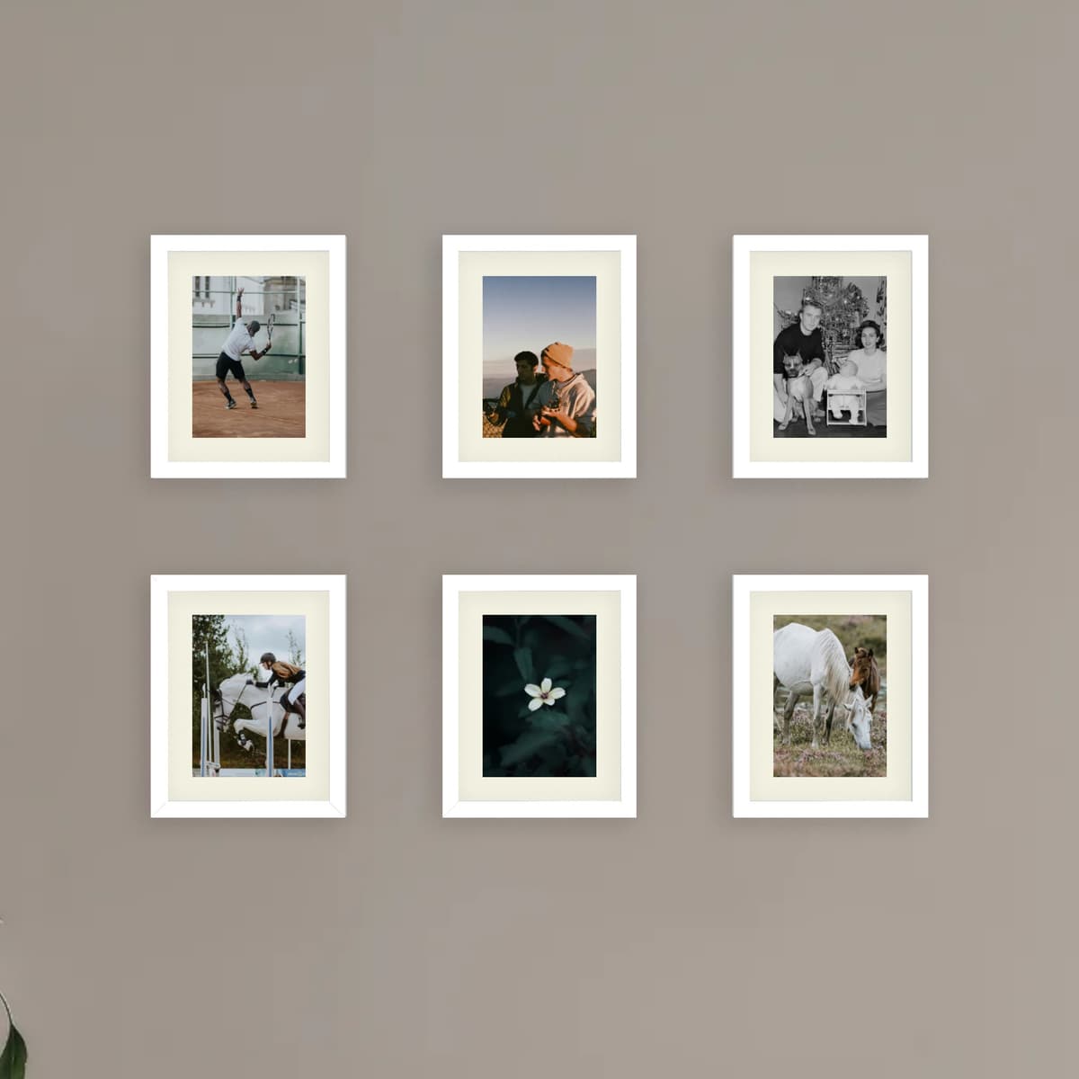 Parete fotografica 6 cornici - Array di memoria - vista principale