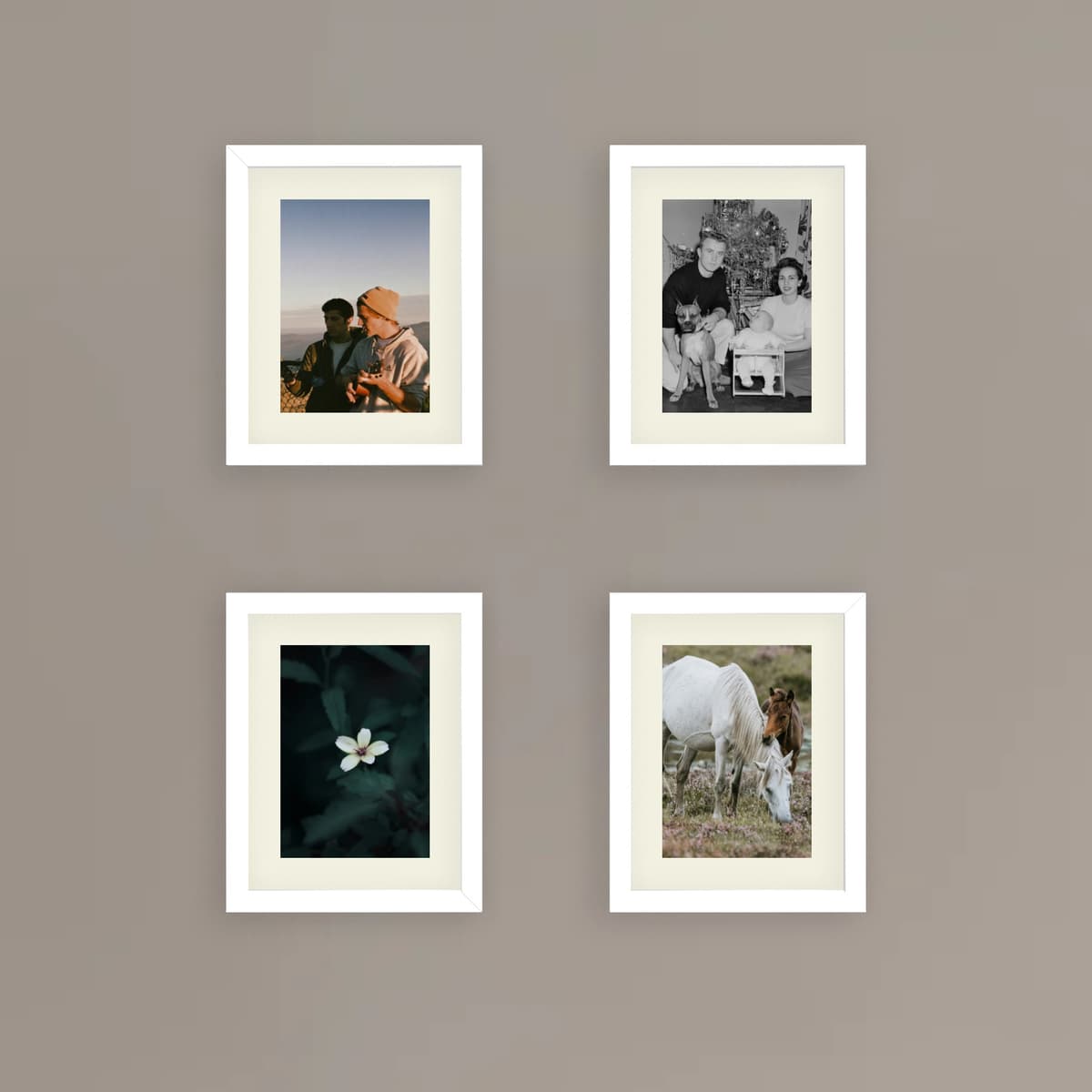 Parete fotografica 4 cornici - Array di memoria - vista principale