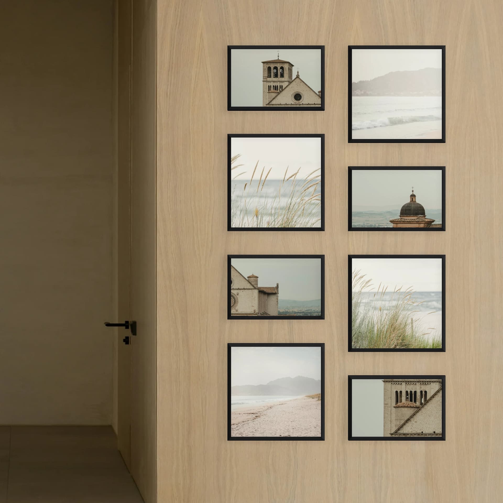 Mur de photos 8 cadres - Modern Corridor - vue principale