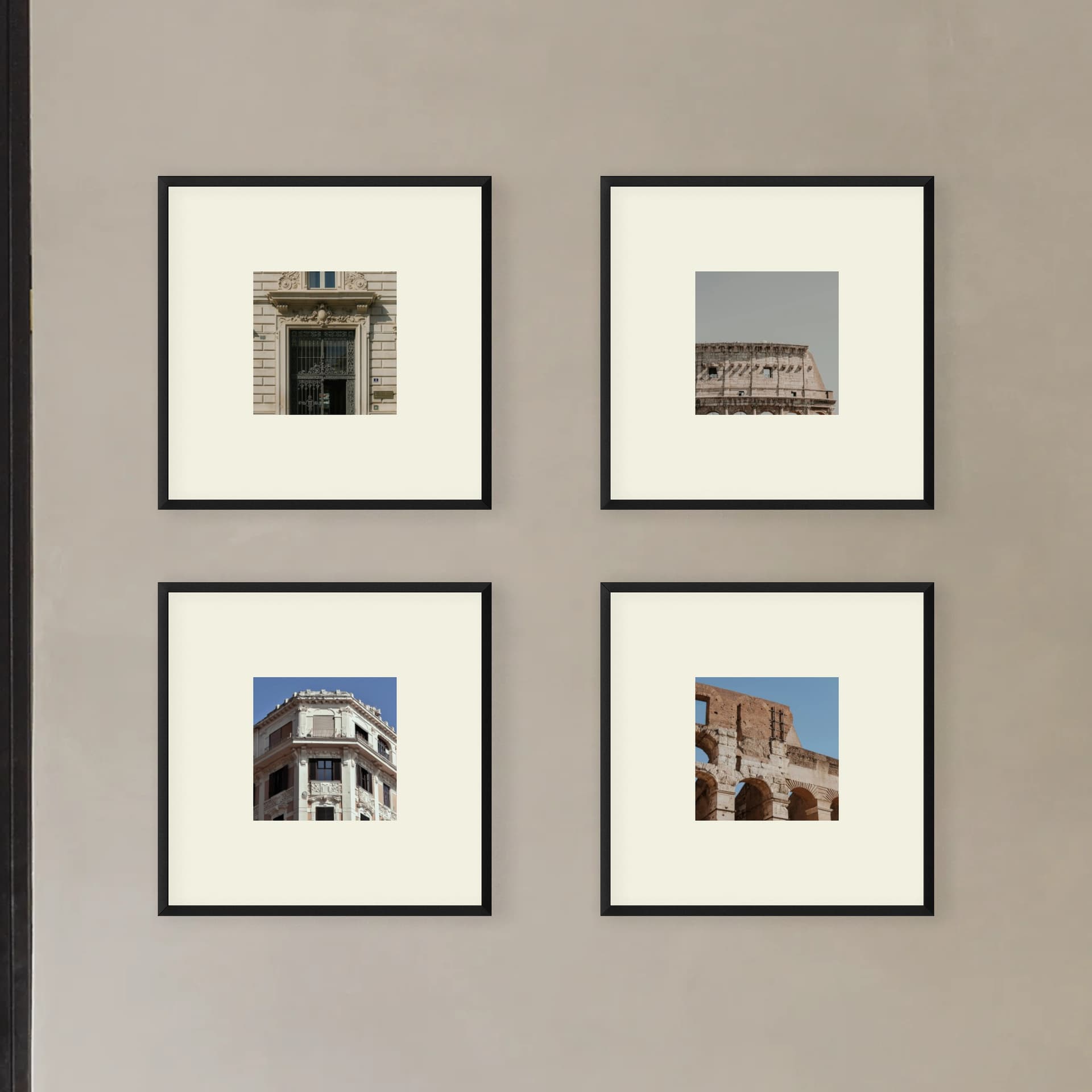 Mur de photos 4 cadres - Modern Geometry - vue principale