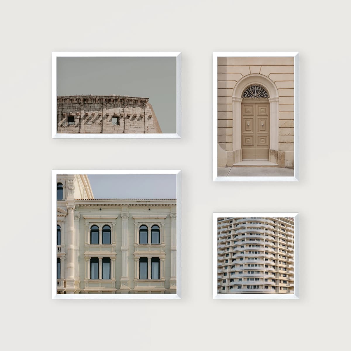 Parete fotografica 4 cornici - Layout modulare - vista principale