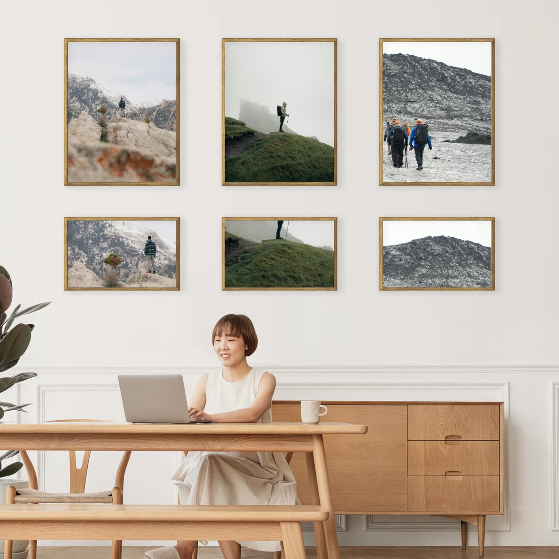 Parete fotografica 6 cornici - Tiered Harmony - vista principale