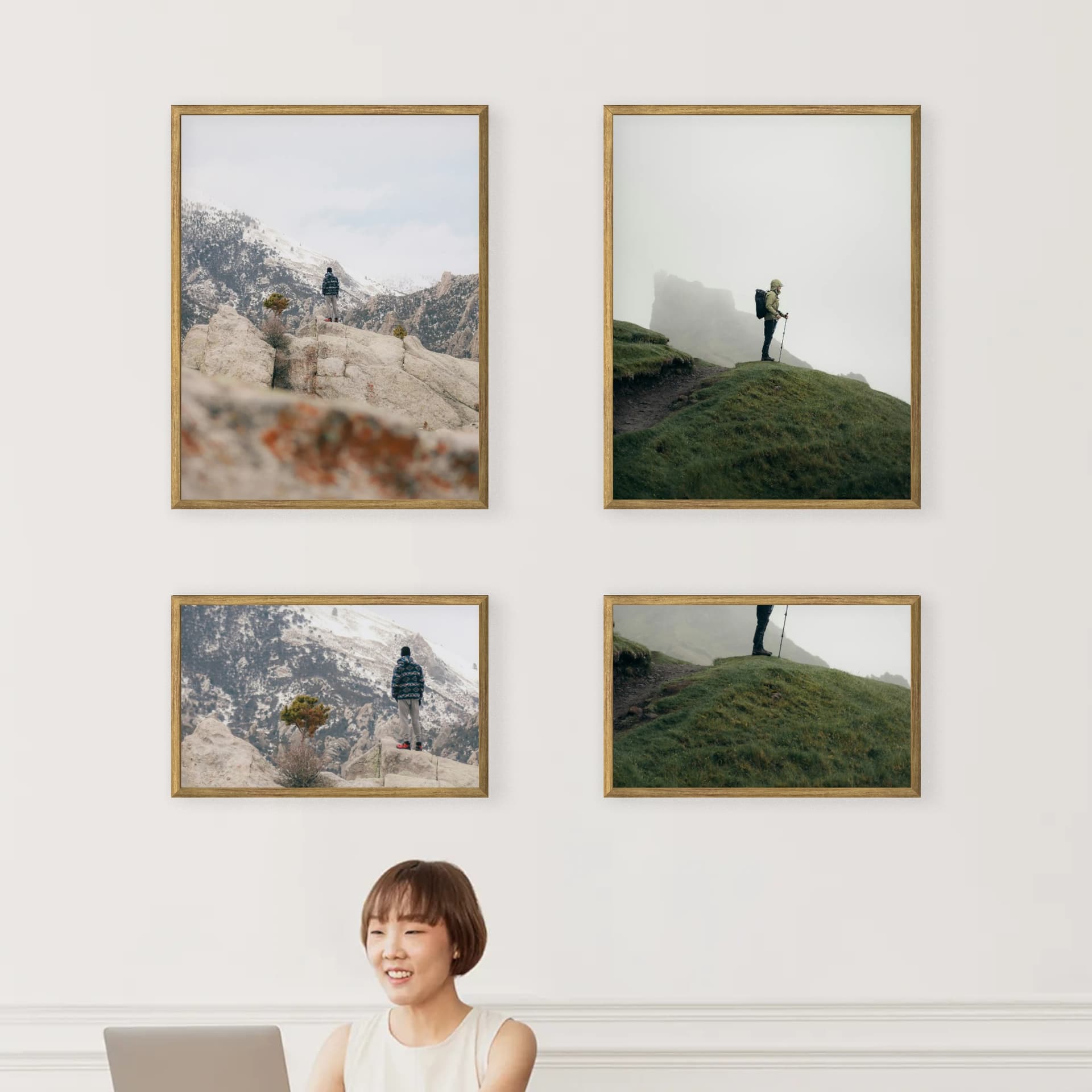 Parete fotografica 4 cornici - Tiered Harmony - vista principale