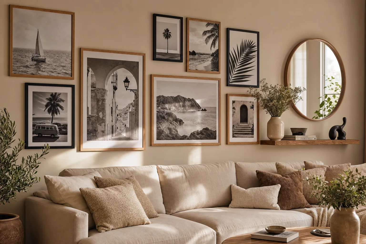 Wohnzimmer-Wanddekoration – was wählen